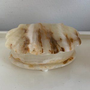 Vintage Onyx Shell Box